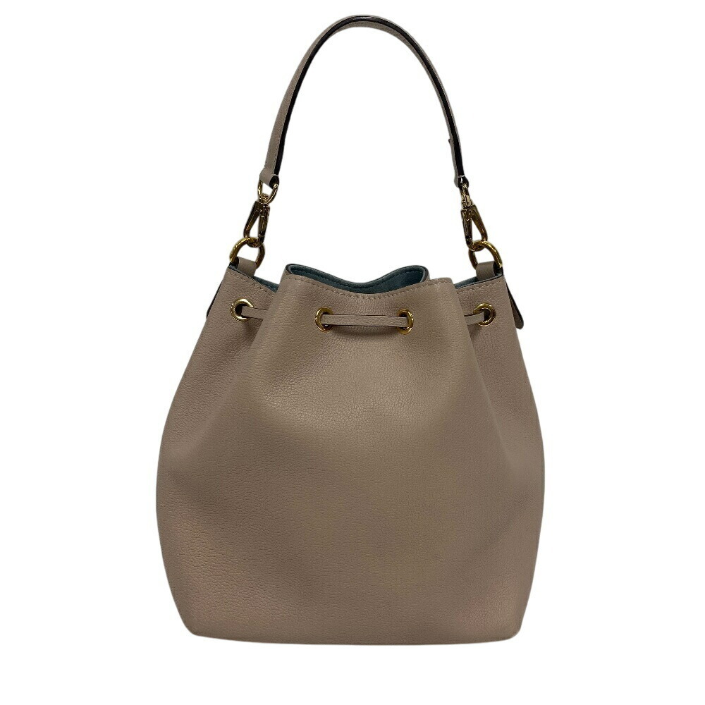 Louis Vuitton Lockme Bucket Drawstring Shoulder Bag Handbag Beige